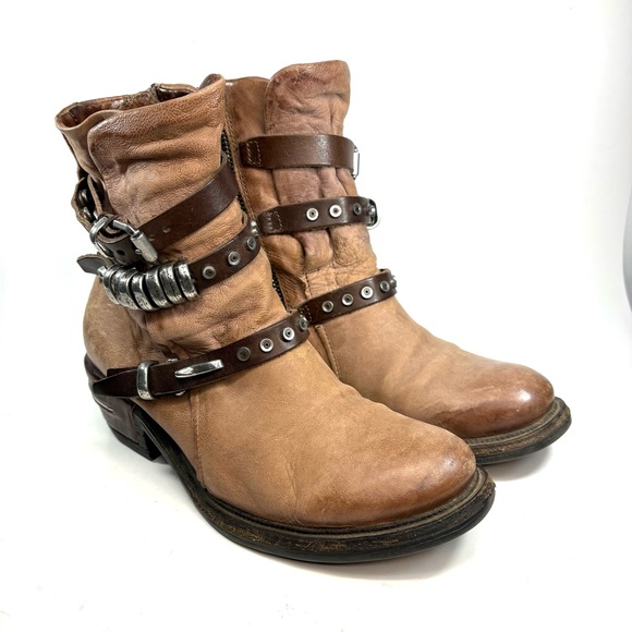 A.S.98 Shoes - A.S.98 Ives Tan Ankle Boots | 37